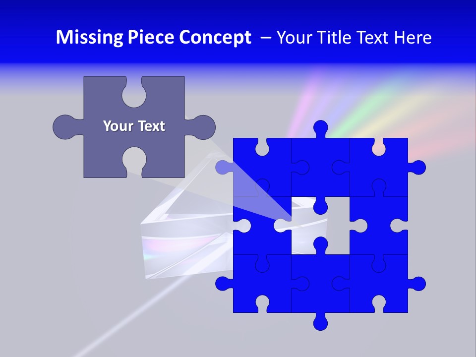Prism With Light Shining Through PowerPoint Template