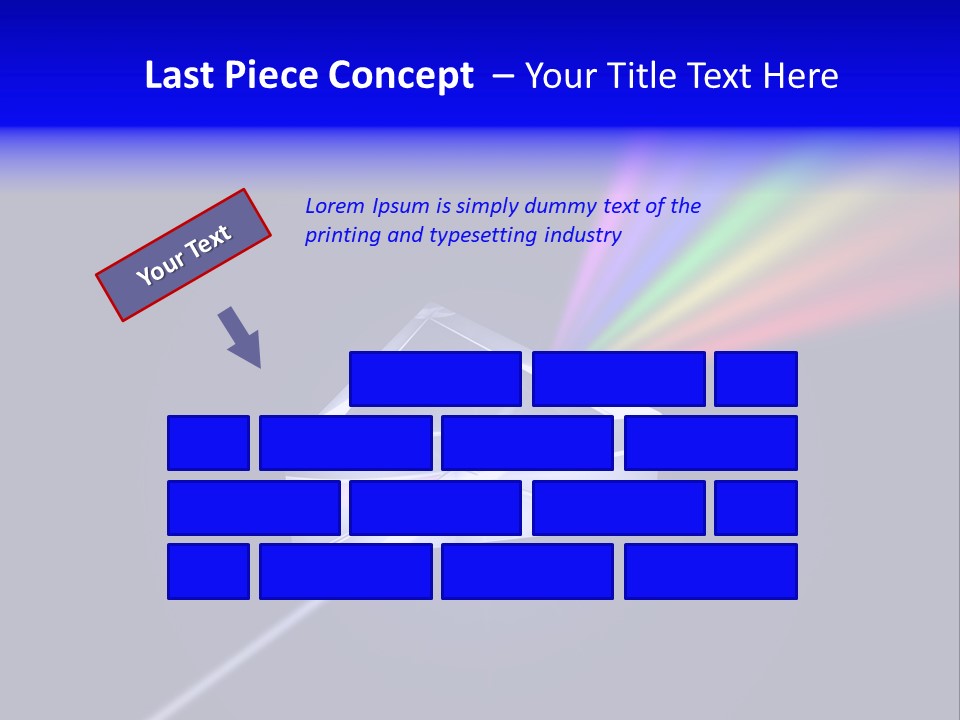 Prism With Light Shining Through PowerPoint Template