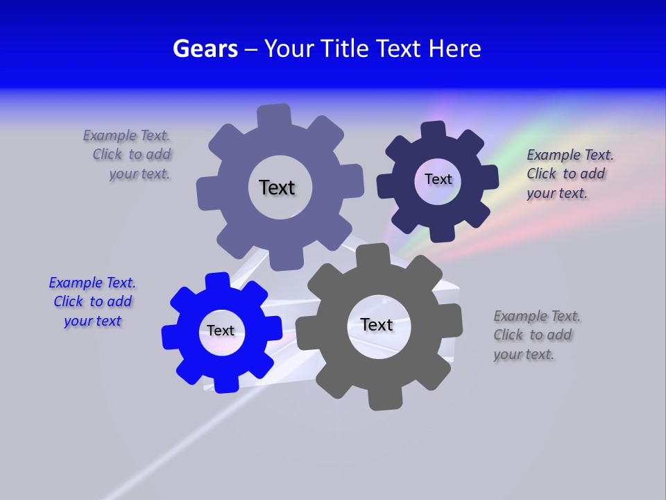 Prism With Light Shining Through PowerPoint Template