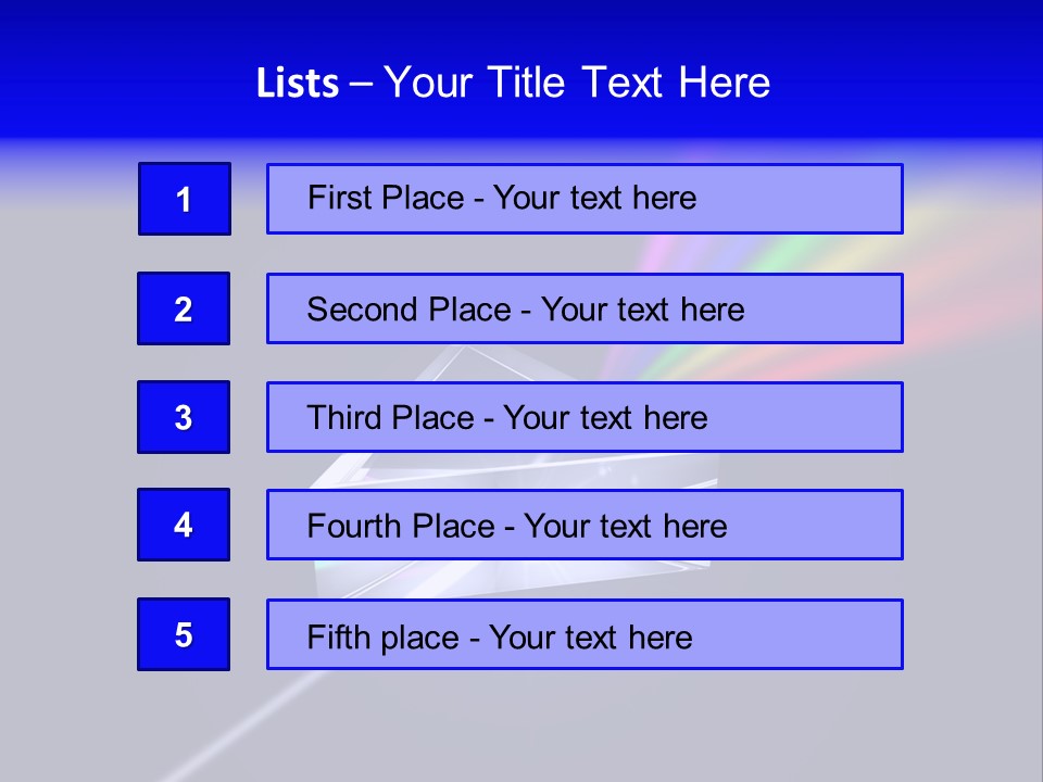 Prism With Light Shining Through PowerPoint Template