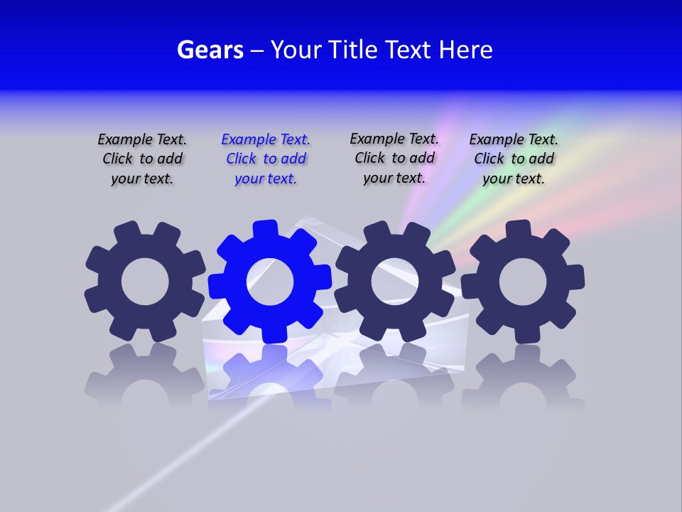 Prism With Light Shining Through PowerPoint Template