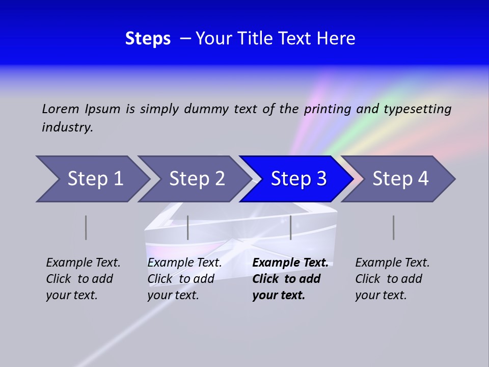 Prism With Light Shining Through PowerPoint Template