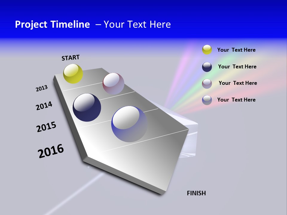 Prism With Light Shining Through PowerPoint Template