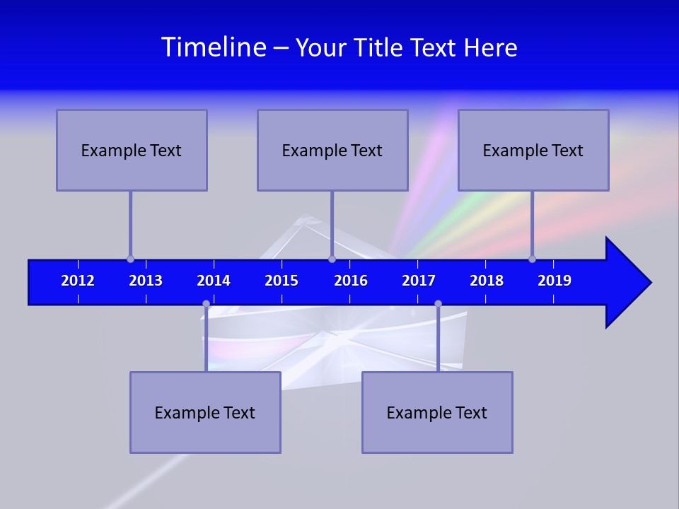 Prism With Light Shining Through PowerPoint Template