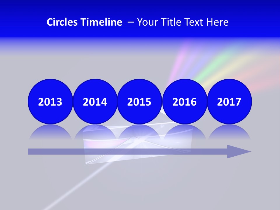 Prism With Light Shining Through PowerPoint Template