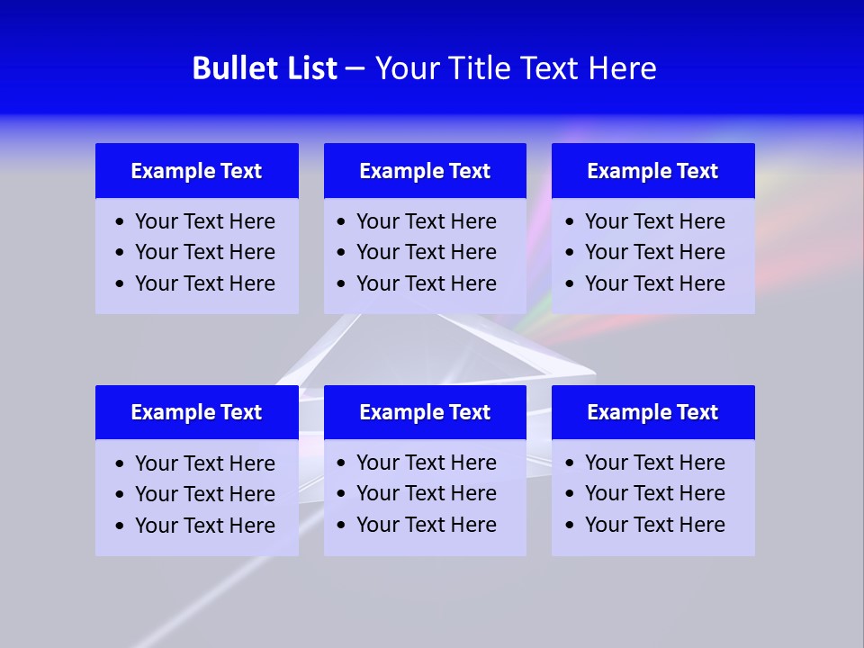 Prism With Light Shining Through PowerPoint Template