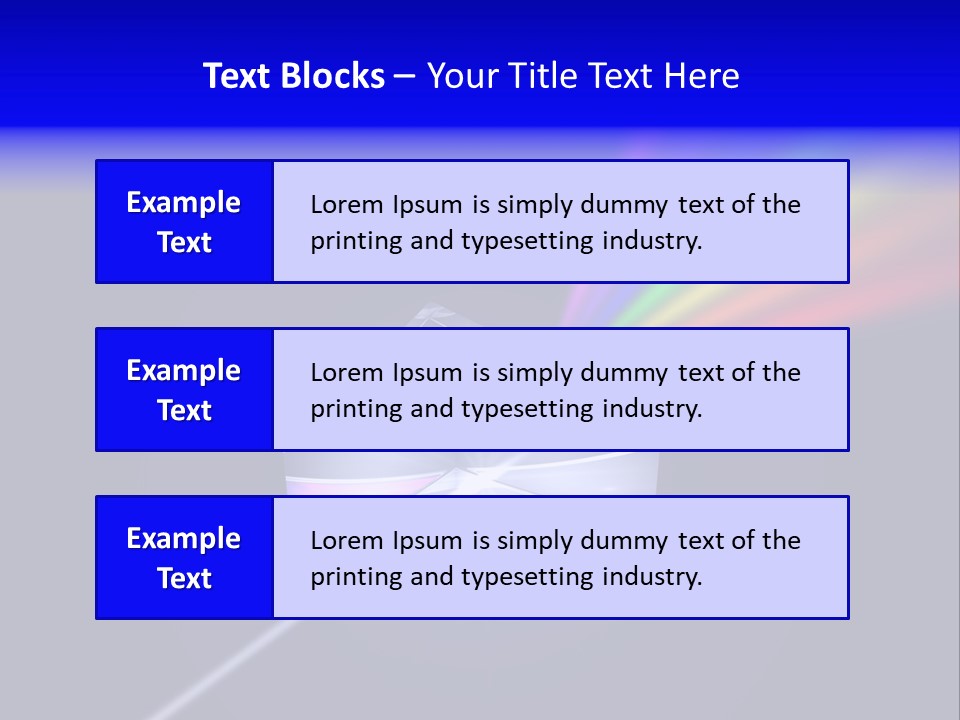 Prism With Light Shining Through PowerPoint Template