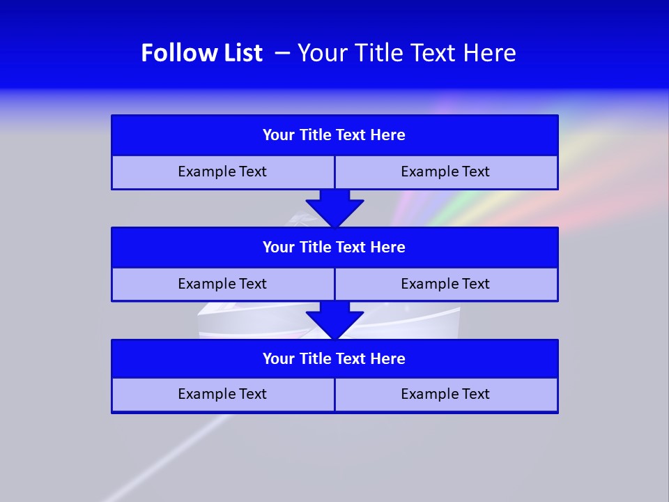 Prism With Light Shining Through PowerPoint Template