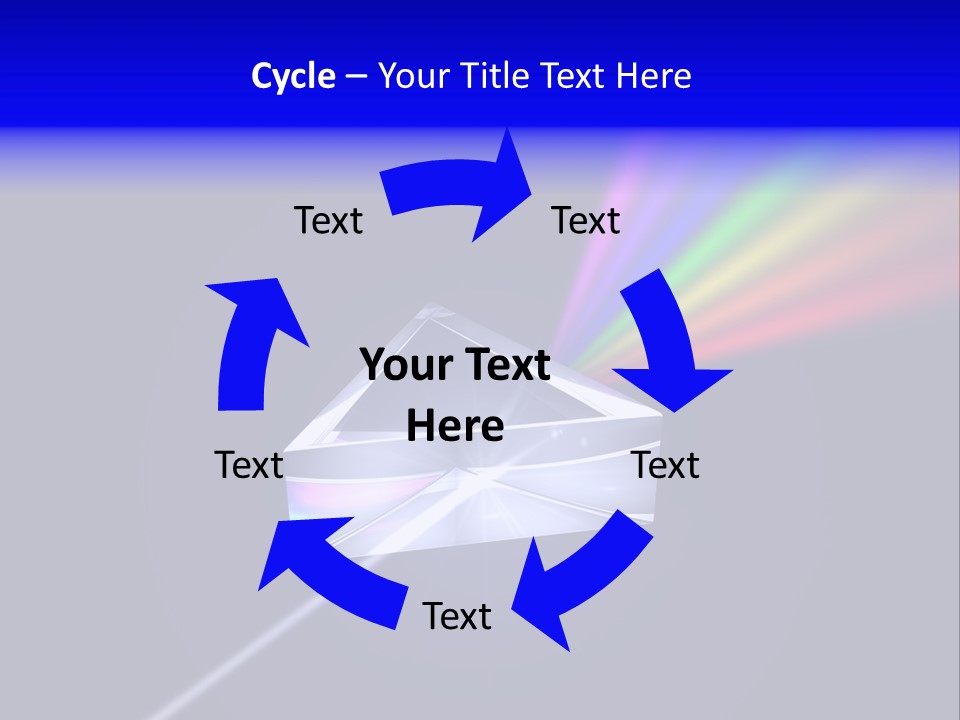 Prism With Light Shining Through PowerPoint Template