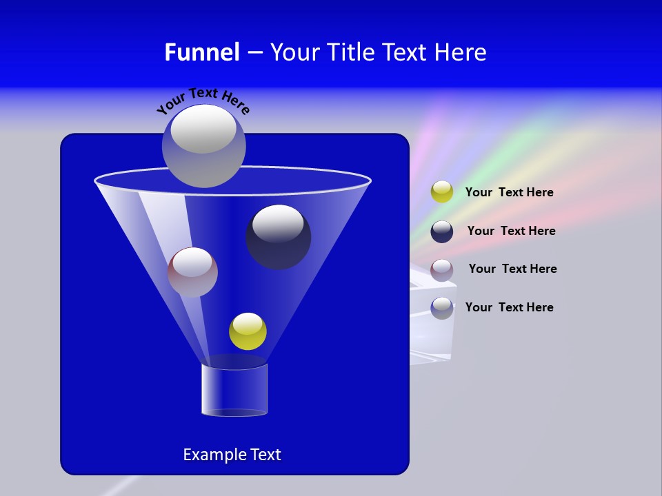 Prism With Light Shining Through PowerPoint Template