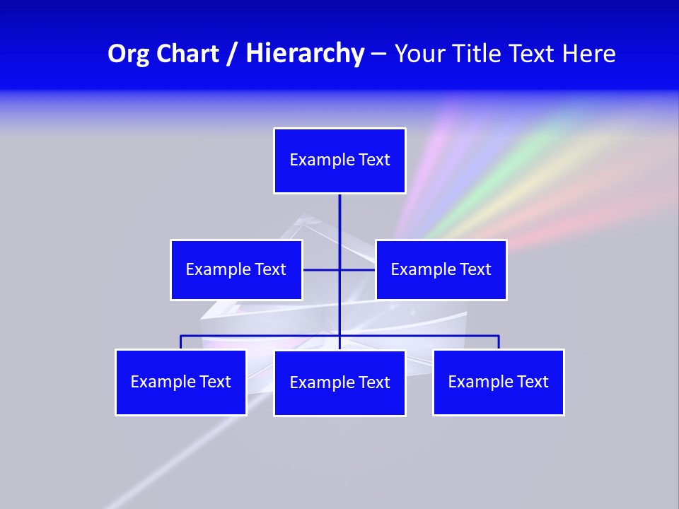 Prism With Light Shining Through PowerPoint Template