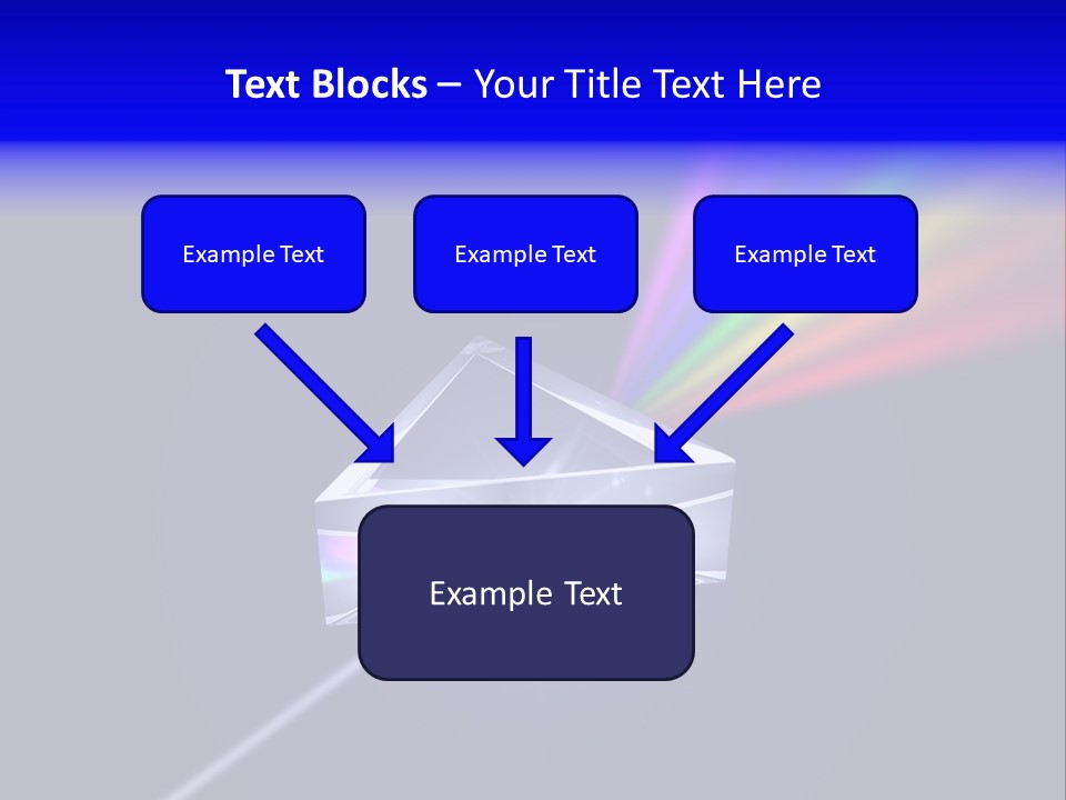 Prism With Light Shining Through PowerPoint Template
