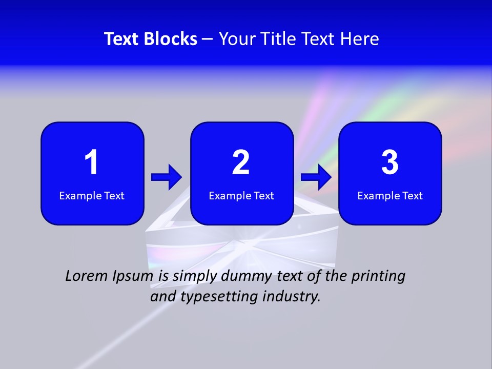 Prism With Light Shining Through PowerPoint Template
