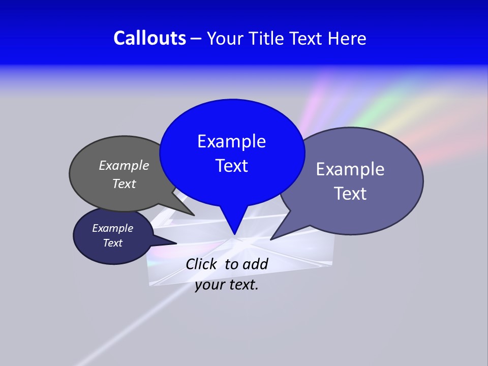 Prism With Light Shining Through PowerPoint Template