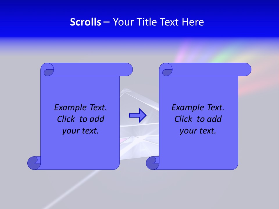 Prism With Light Shining Through PowerPoint Template
