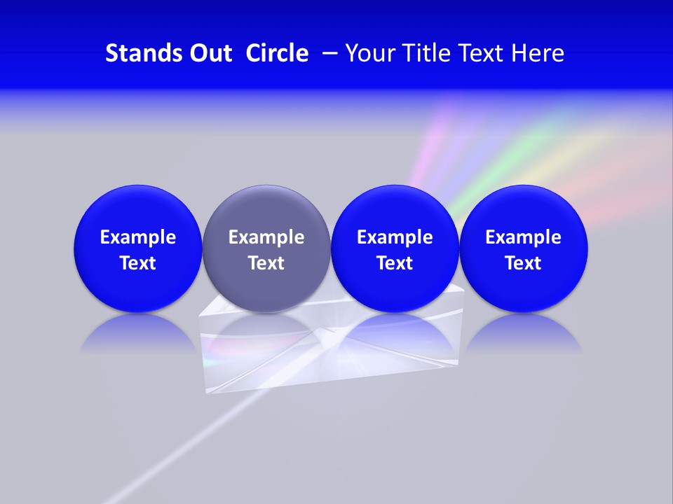 Prism With Light Shining Through PowerPoint Template