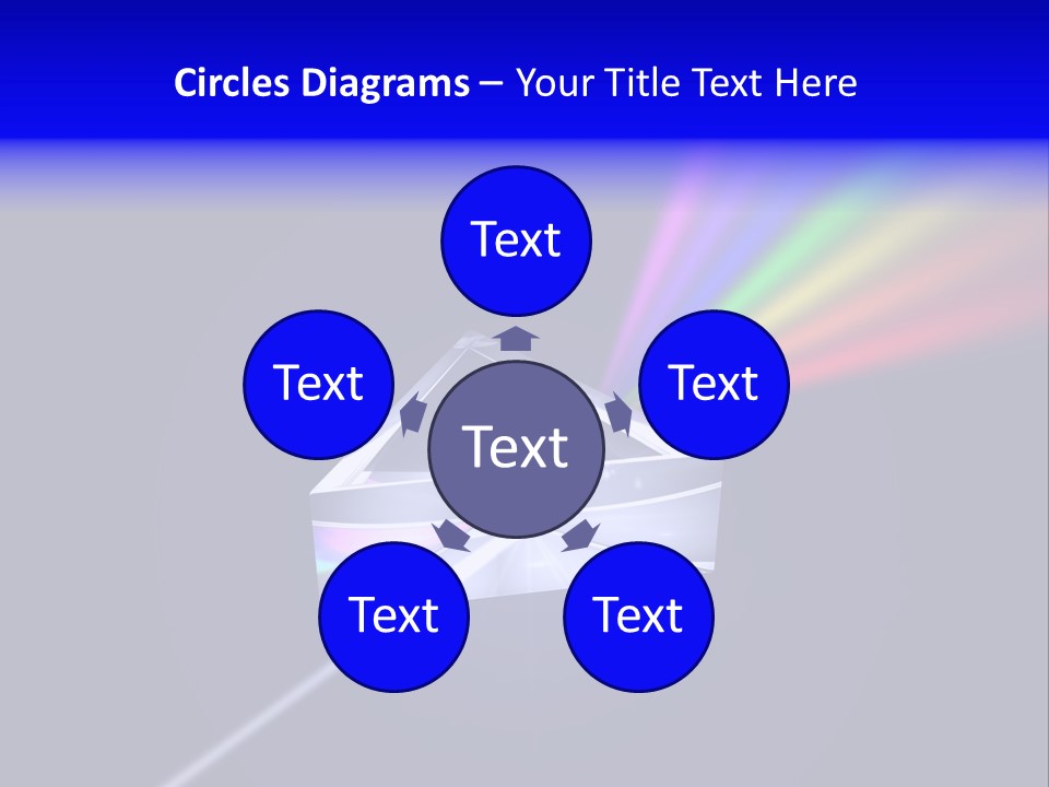 Prism With Light Shining Through PowerPoint Template