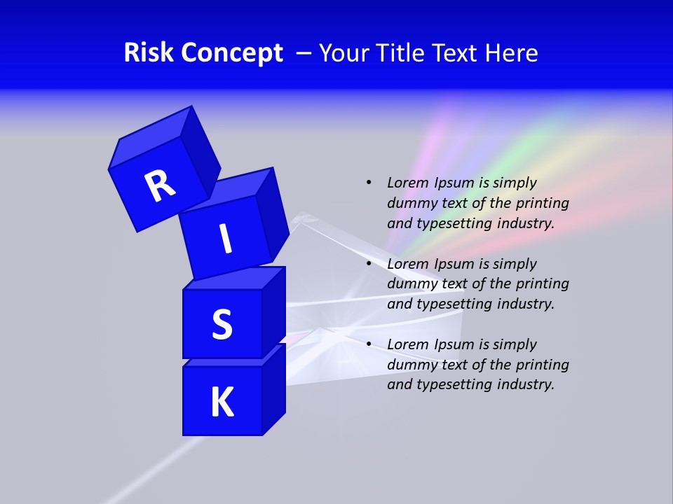 Prism With Light Shining Through PowerPoint Template