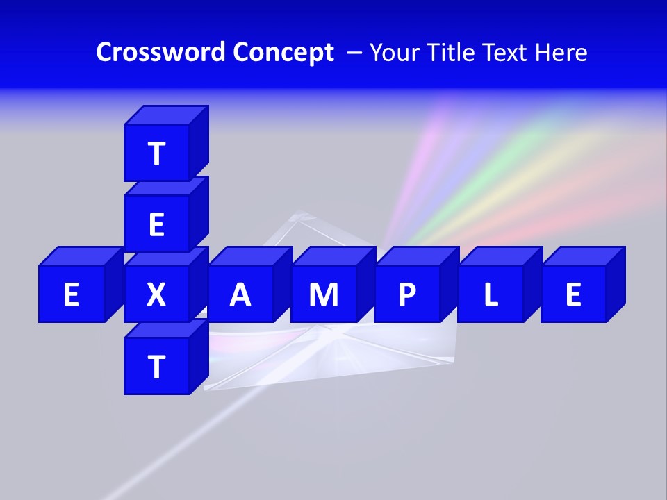Prism With Light Shining Through PowerPoint Template