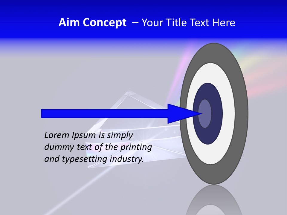Prism With Light Shining Through PowerPoint Template