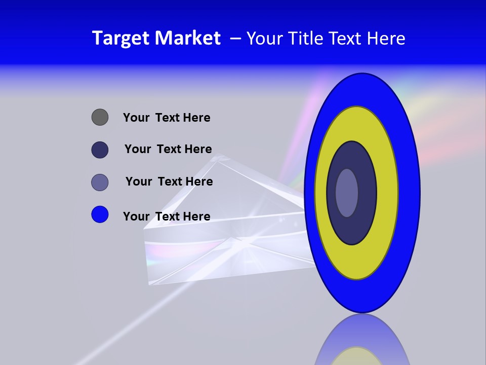 Prism With Light Shining Through PowerPoint Template