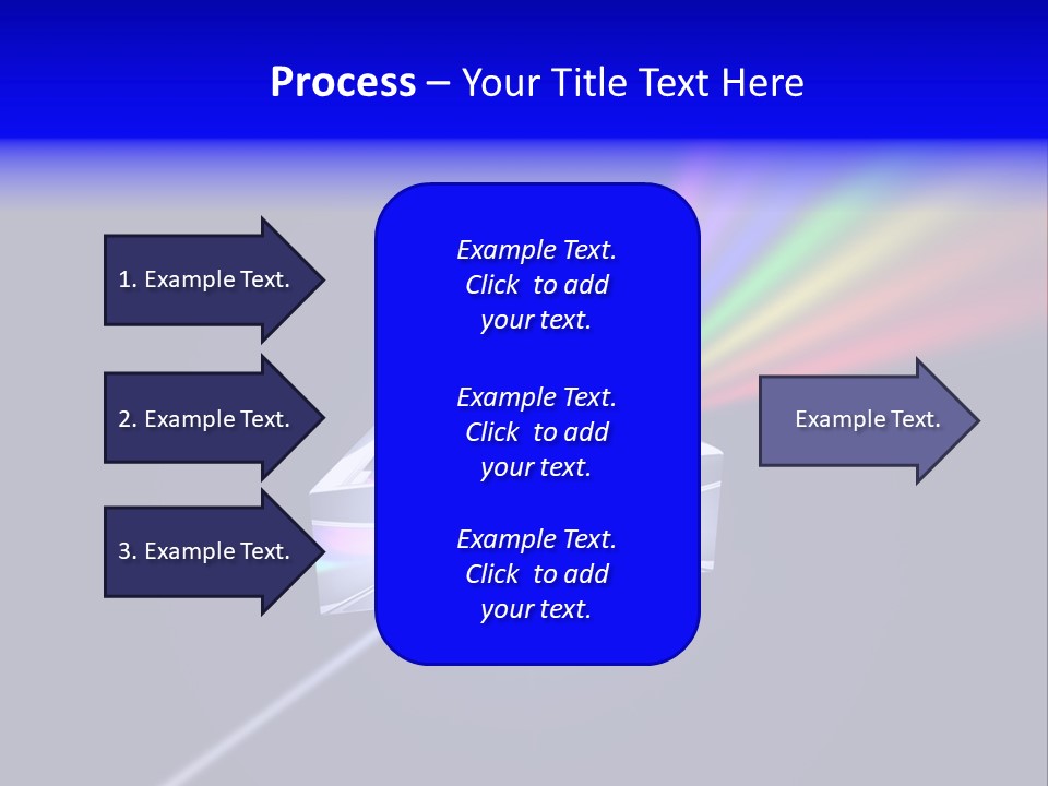 Prism With Light Shining Through PowerPoint Template