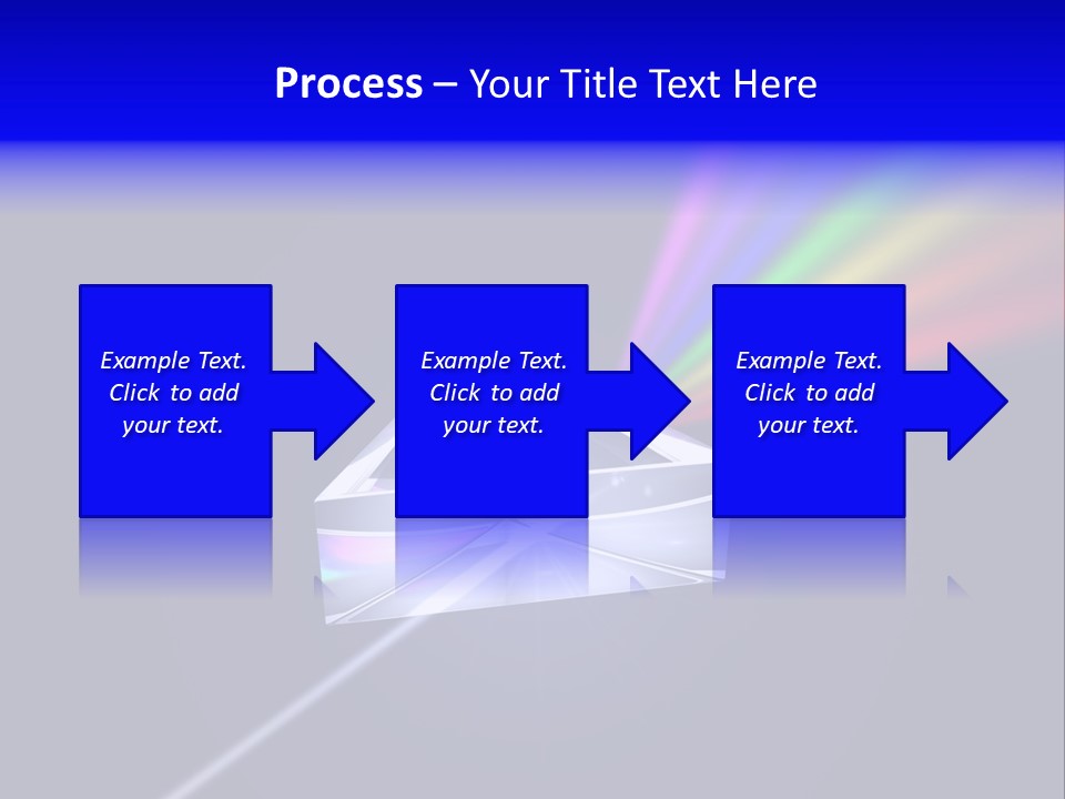 Prism With Light Shining Through PowerPoint Template