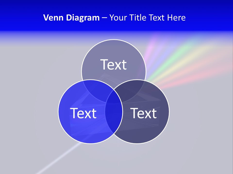 Prism With Light Shining Through PowerPoint Template