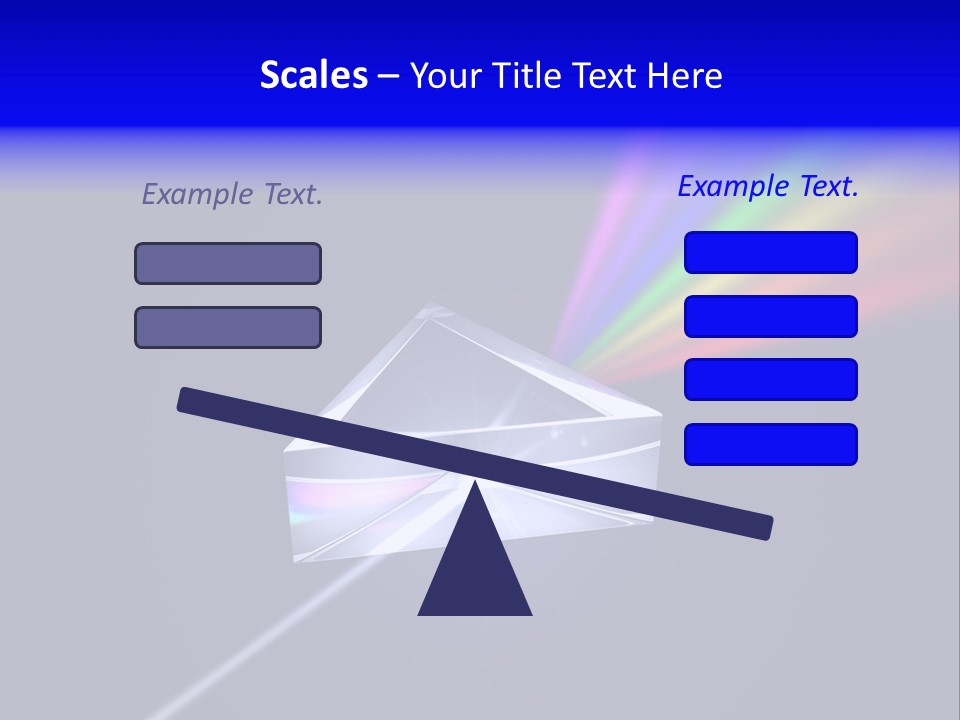 Prism With Light Shining Through PowerPoint Template