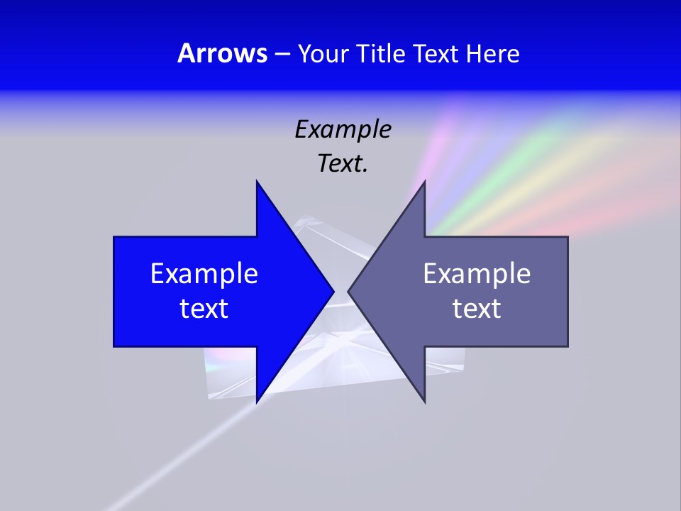 Prism With Light Shining Through PowerPoint Template