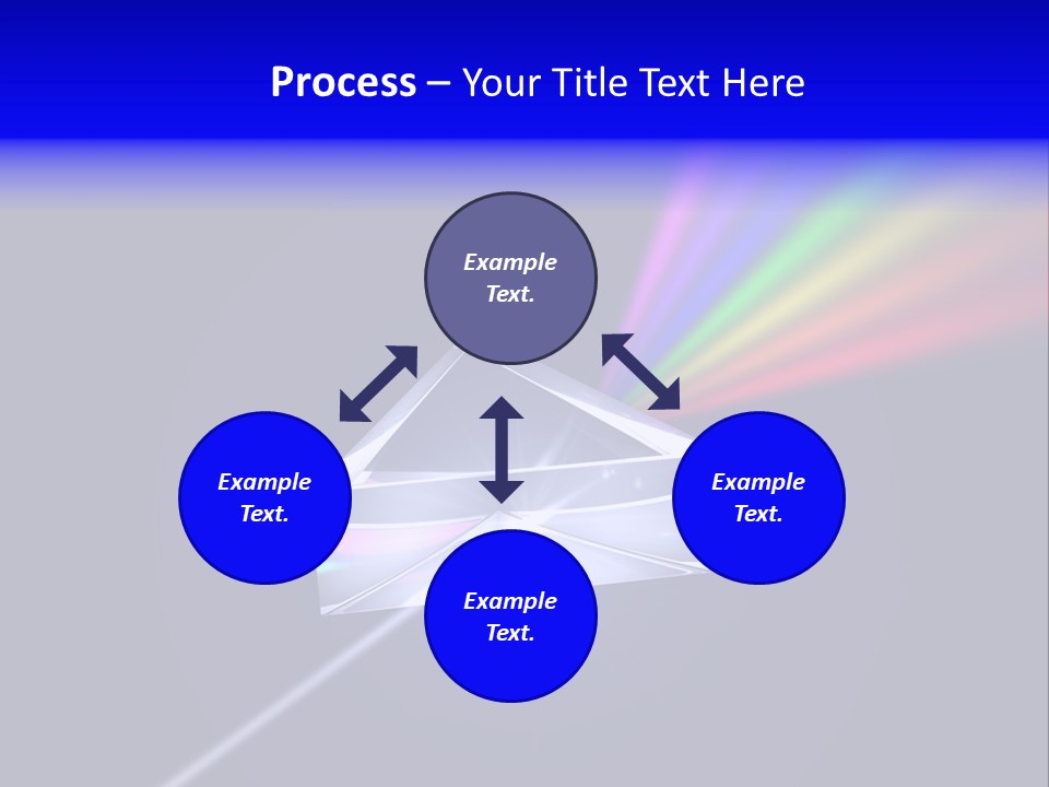Prism With Light Shining Through PowerPoint Template