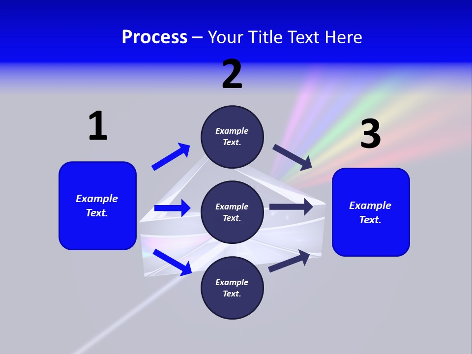 Prism With Light Shining Through PowerPoint Template