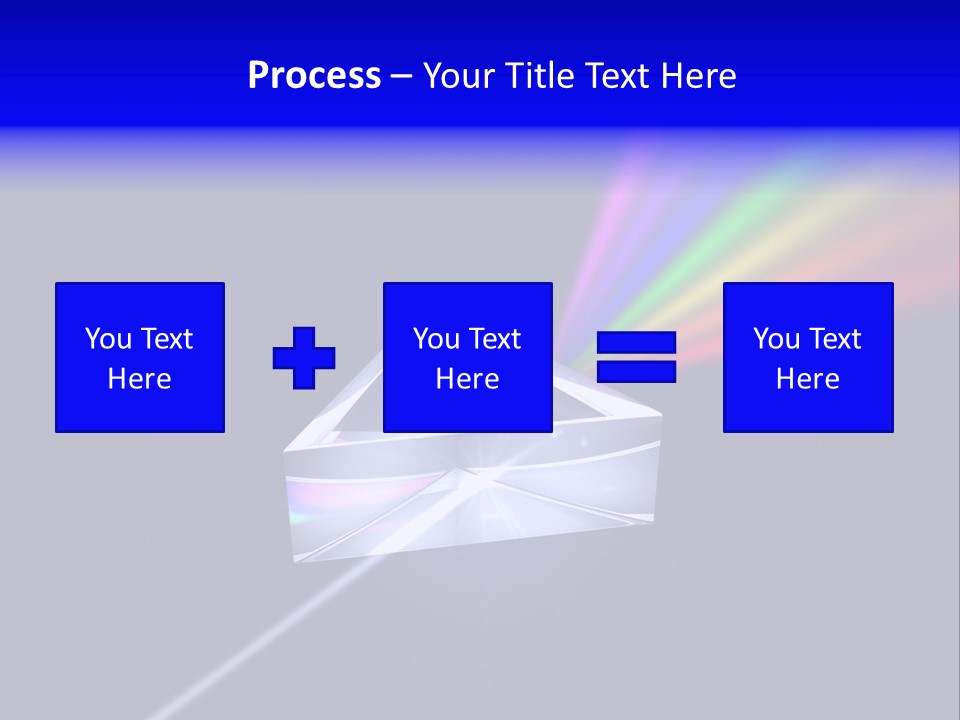 Prism With Light Shining Through PowerPoint Template