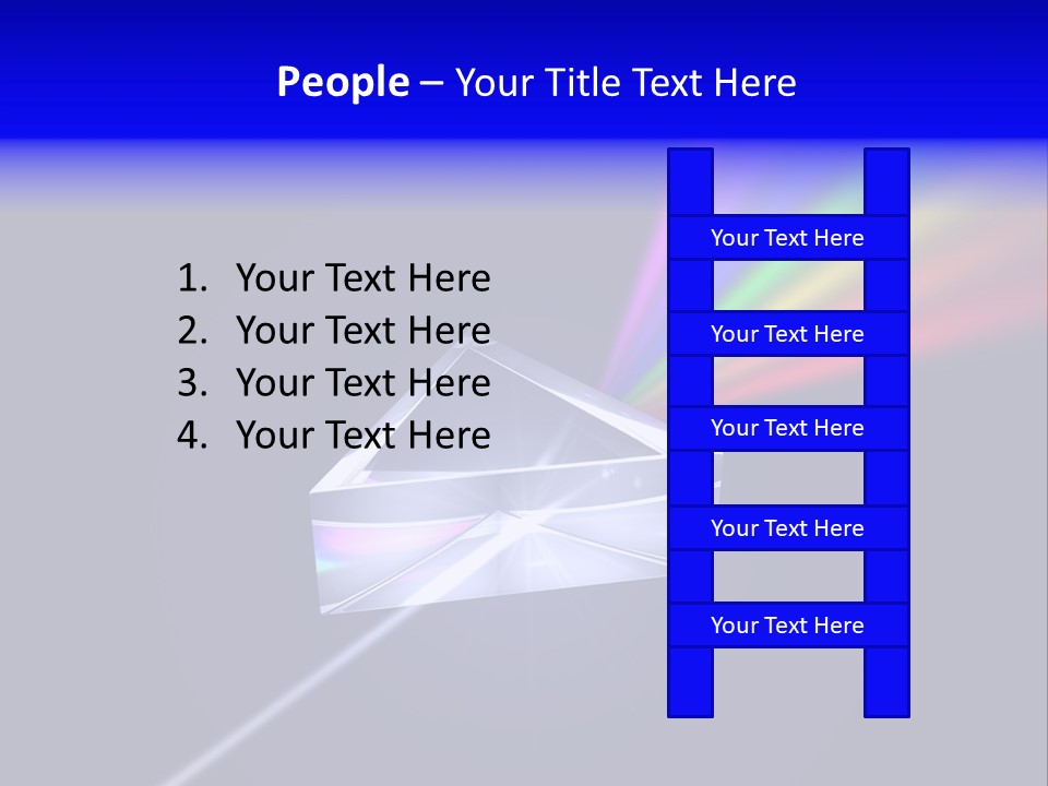 Prism With Light Shining Through PowerPoint Template