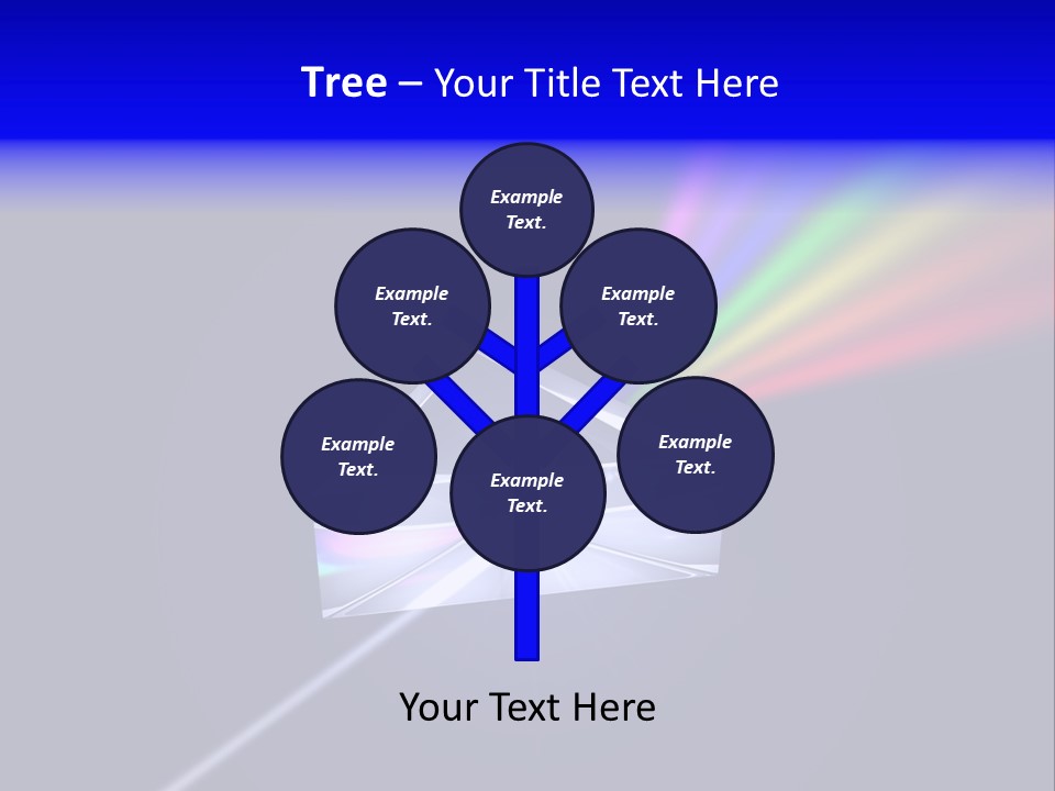 Prism With Light Shining Through PowerPoint Template