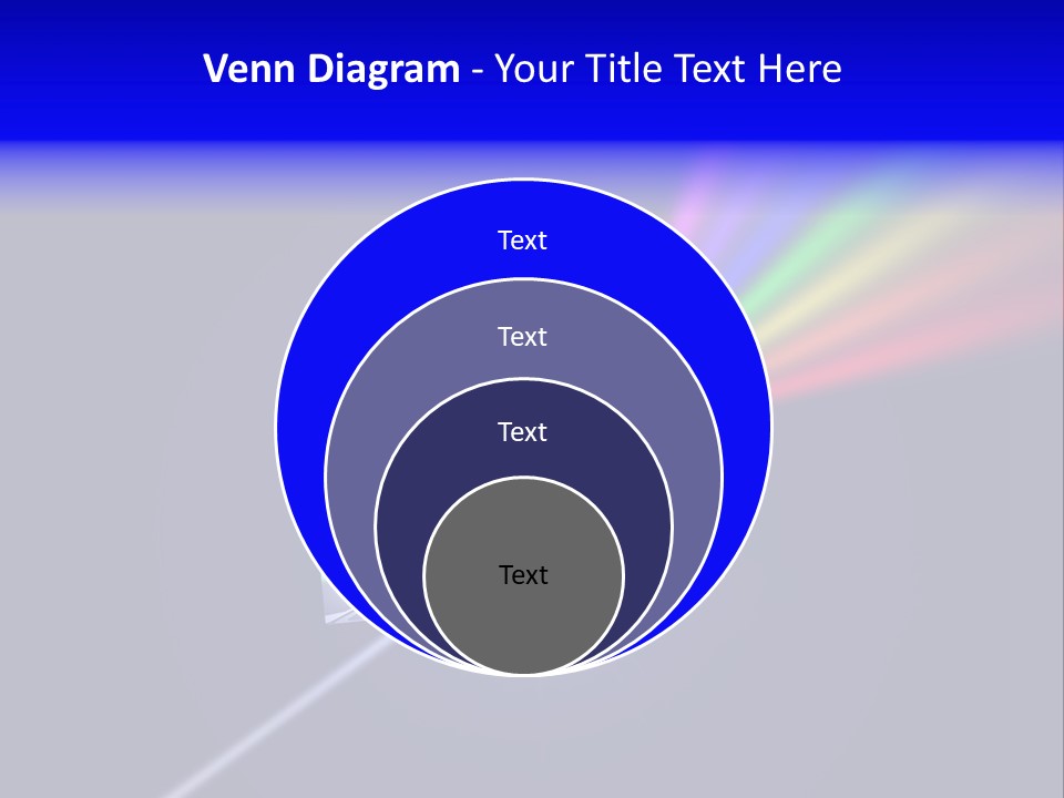 Prism With Light Shining Through PowerPoint Template