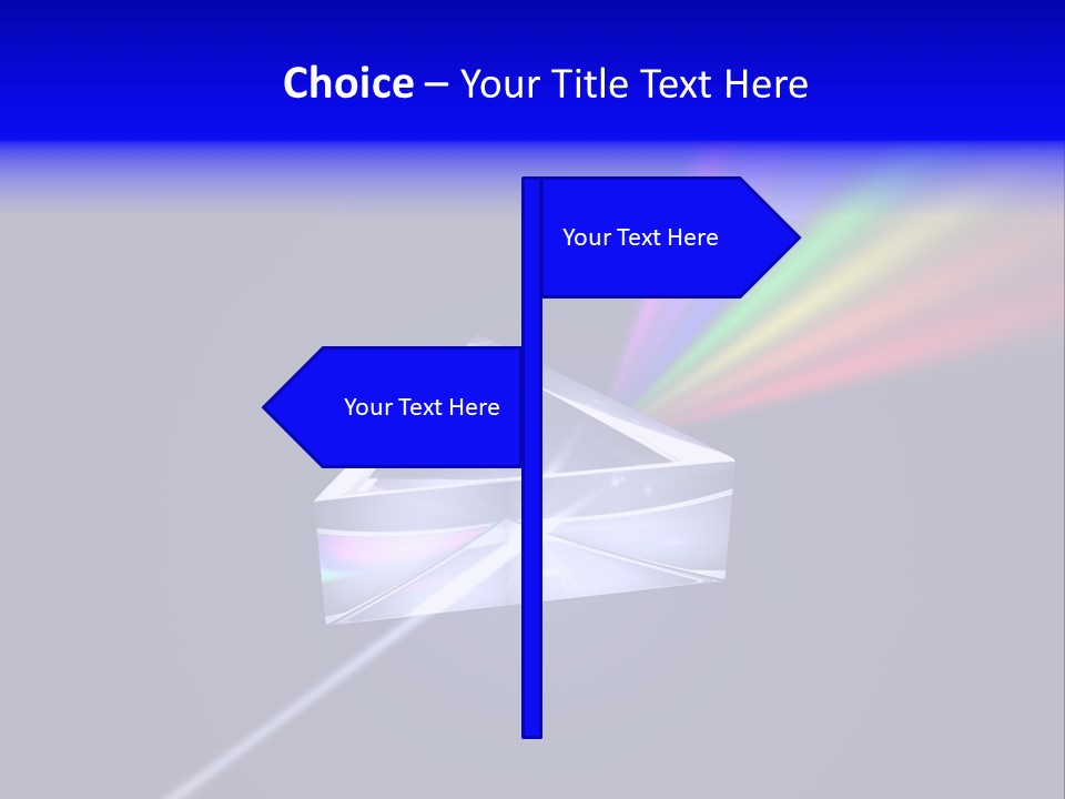 Prism With Light Shining Through PowerPoint Template