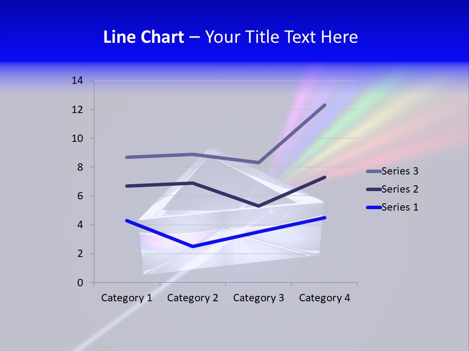 Prism With Light Shining Through PowerPoint Template
