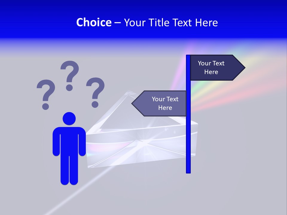 Prism With Light Shining Through PowerPoint Template