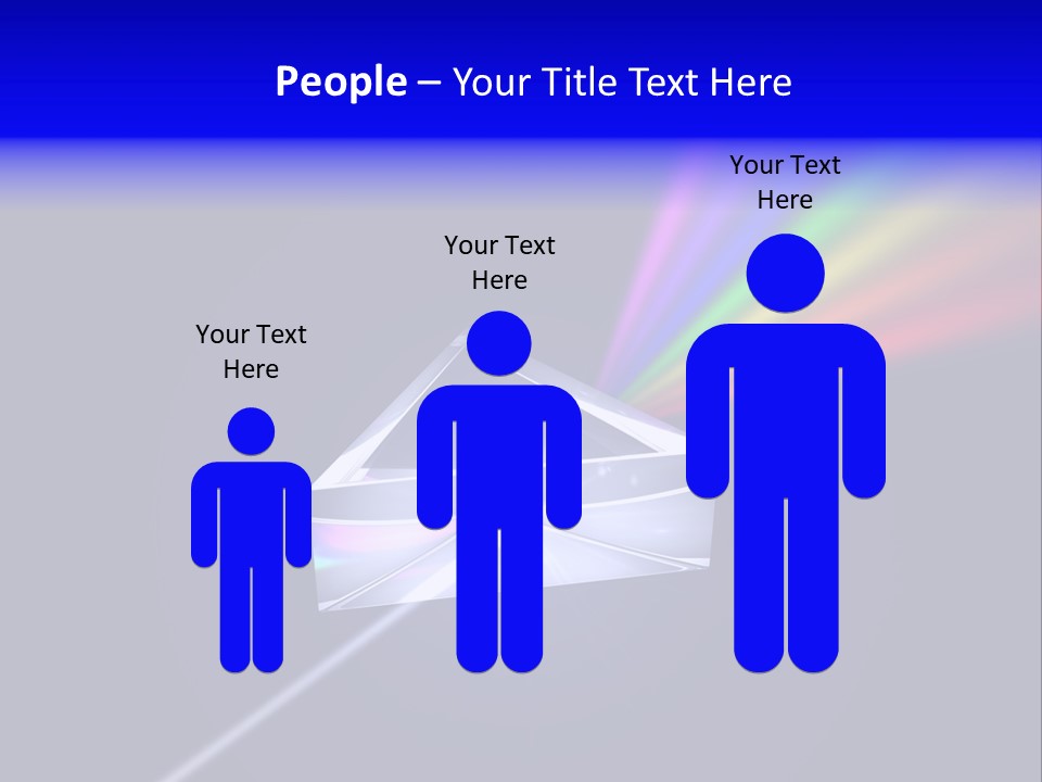 Prism With Light Shining Through PowerPoint Template