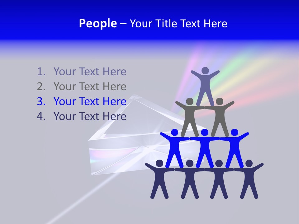 Prism With Light Shining Through PowerPoint Template