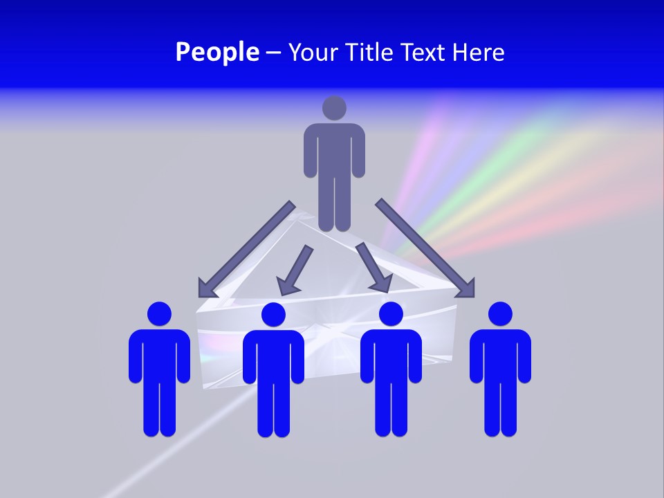 Prism With Light Shining Through PowerPoint Template