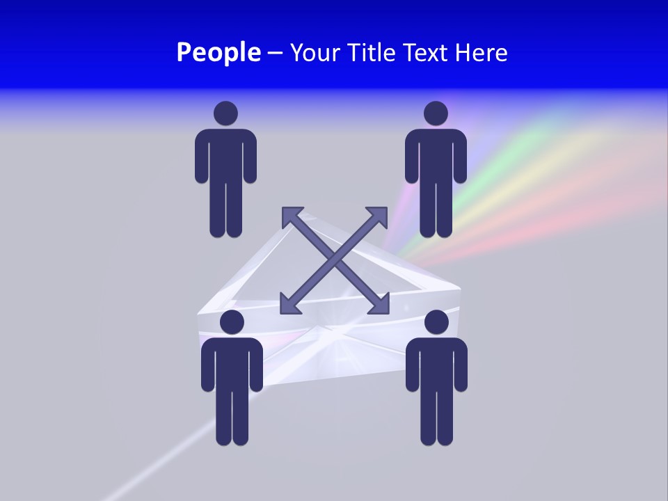 Prism With Light Shining Through PowerPoint Template