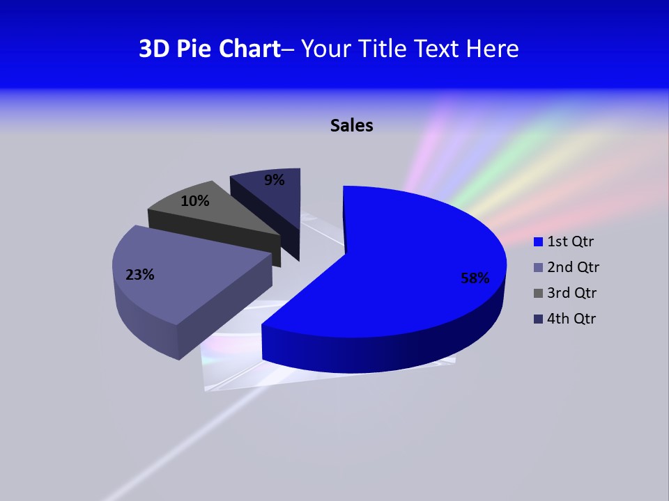 Prism With Light Shining Through PowerPoint Template