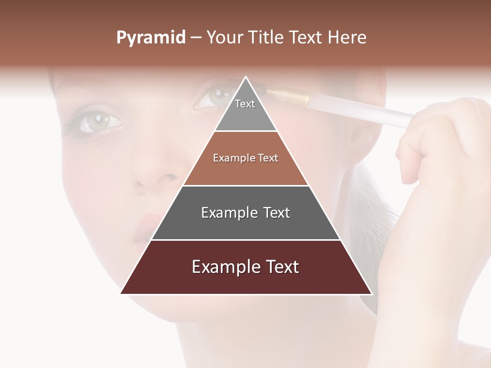 Pretty Woman Applying Make Up. Visit My Portfolio, Please. Welcome!!! PowerPoint Template