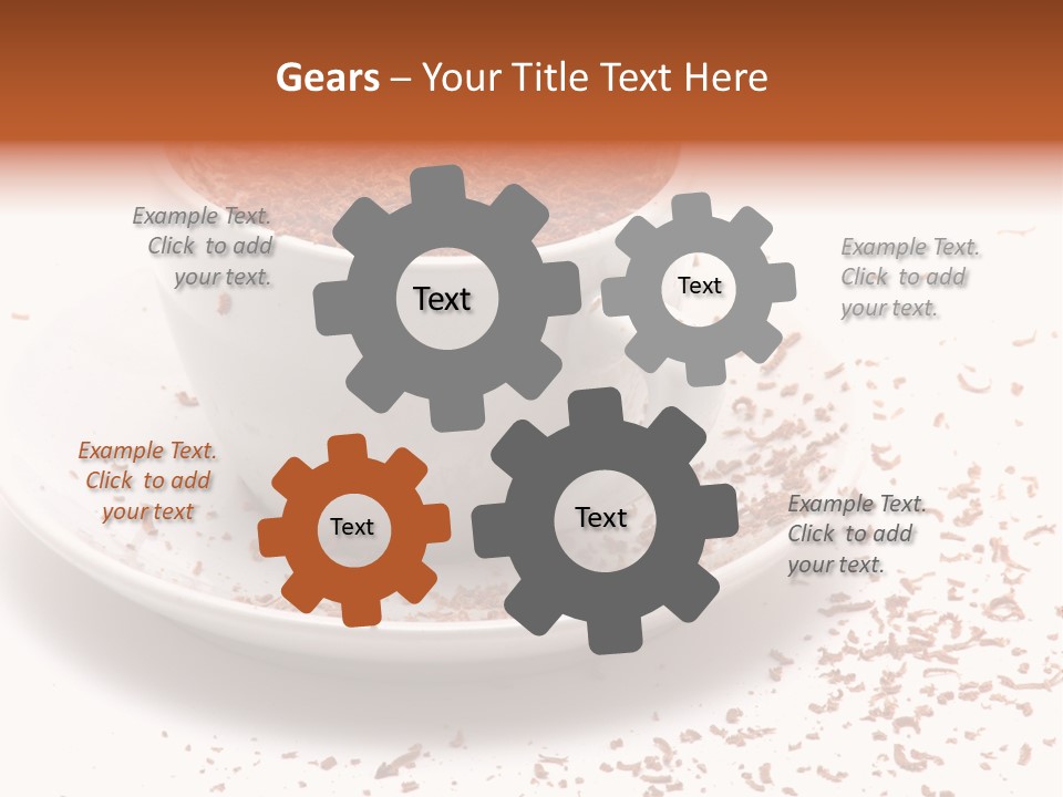 Hallway With A View To A Board Room PowerPoint Template