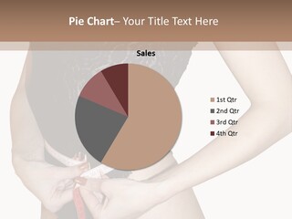 A Woman In A Black Lingerie With Her Hands On Her Hips PowerPoint Template