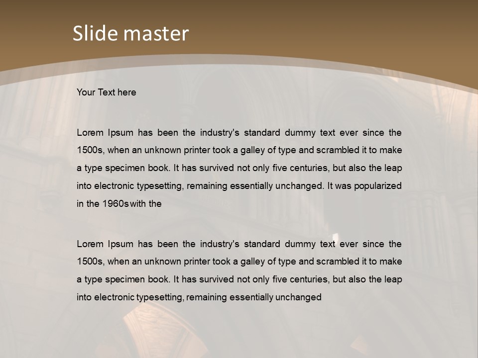 Abbey Beam Light PowerPoint Template