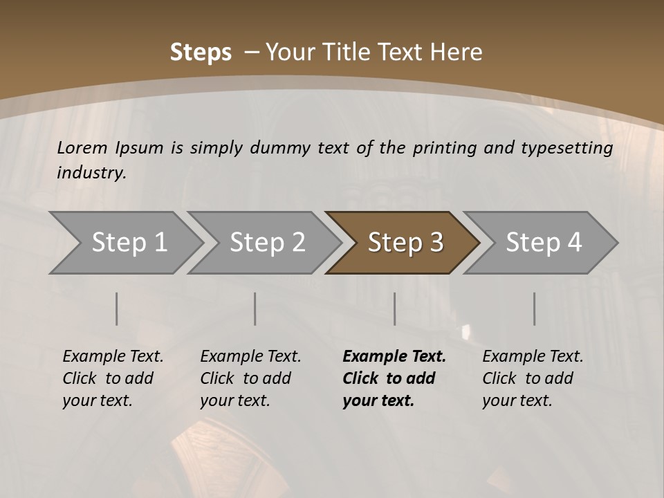 Abbey Beam Light PowerPoint Template