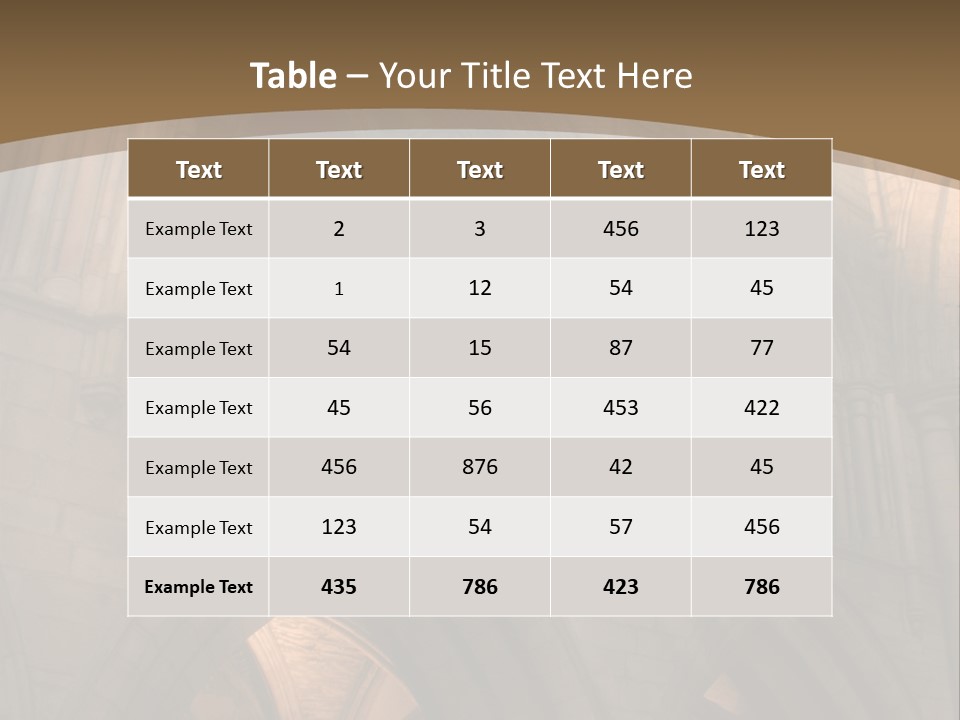 Abbey Beam Light PowerPoint Template